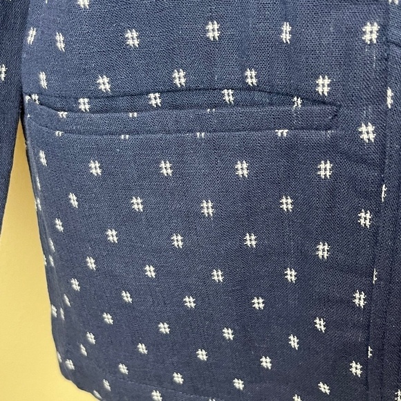 NWT Ana (A New Approach) Jacket Kimono Blue Patterned 3/4 Sleeves; Size XSP-SP - Picture 2 of 10